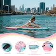 thumbnail image 2 of Quashley Pink Inflatable Paddle Board, 11 ft x 34 inch Wide All-Around SUP Board with Paddle, Hand Pump, Backpack and Leash, 2 of 7