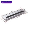 thumbnail image 1 of Cubierta de orificio de ojal de Cable de alambre rectangular de Metal con cerdas para mesa de escritorio de computadora, caja de alambre de aleación de aluminio para computadora de escritori, 1 of 5