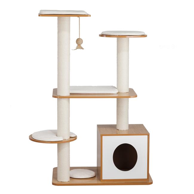 Elegant Home Fashions PET995 White Natural Cat Post Tower Walmart Canada