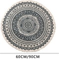 thumbnail image 2 of 90cm Soft Round Area Rugs for Bedroom Dining Room Circle Boho Area Rug Non Slip Washable Chic Bohemian Mandala Indoor Throw Rugs, 2 of 5