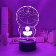 thumbnail image 3 of Luz nocturna Doraemons LED 3D que cambia de color para niños, 3 of 5
