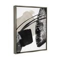 thumbnail image 4 of Stupell Industries Black Brush Strokes Abstract Painting Gray Floater Framed Art Print Wall Art, 25 x 31, 4 of 10