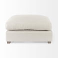 thumbnail image 4 of Beige Fabric Covered Half Ottoman, 4 of 10