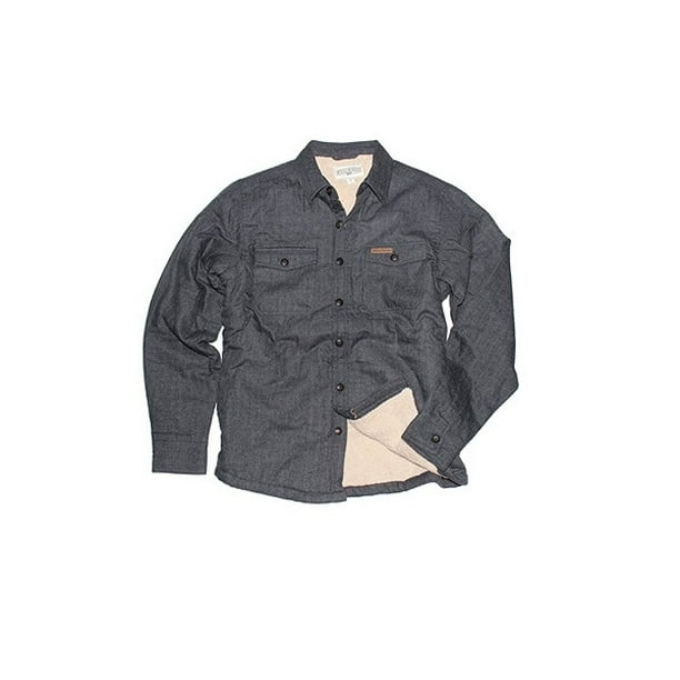 Field & Stream - Field & Stream Mens Size Small Sherpa-Lined Shirt Jacket, Anchor Grey - Walmart