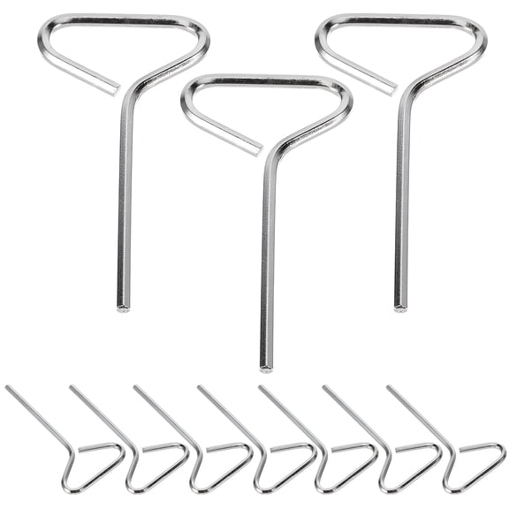 FACEGA 10pcs Key Allen Wrench Set for Home Use Made of Steel with Silver Color