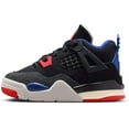 thumbnail image 4 of Toddler's Jordan 4 Retro OG Black/Fire Red-Deep Royal Blue (IB4387 003) - 9, 4 of 6