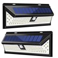 thumbnail image 2 of Lámpara de pared solar Lámpara de inducción para exteriores Lámpara de pared LED Lámpara de 118 Lámpara de 90 Control remoto Iluminación potente Lámpara de inducción solar, 2 of 5
