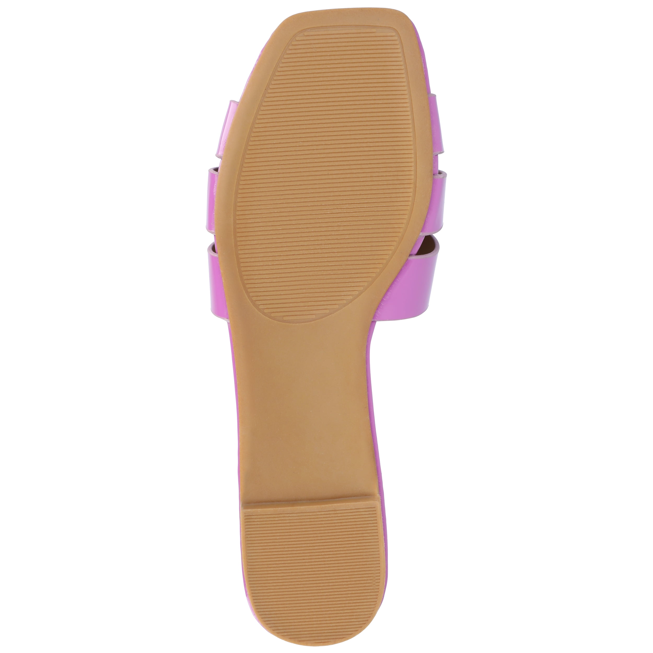 Journee Womens Arrina Wide Width Slip On Slide Flat Sandals