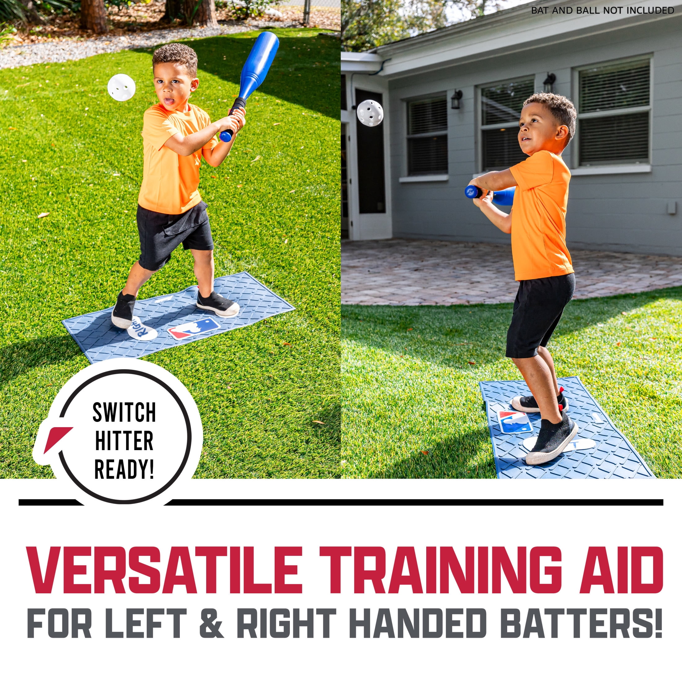 Franklin Sports Learn Your Stance Batter's Box - Perfect for Toddlers and Kids -  Improve Batting Skills - Outdoor Sports Baseball - Teach Young Athletes how to Stand