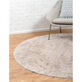 thumbnail image 1 of Unique Loom 3127088 6 x 6 Pi. Tapis Rond de Chêne de Paris&44; Taupe, 1 of 5