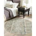 thumbnail image 3 of Unique Loom Portland Collection Area Rug - Depoe (3' 1" Round Ivory/Gray), 3 of 10
