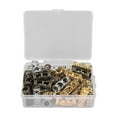 thumbnail image 2 of Hair Dreadlock Jewelry, 4 Colors 48Pcs Dreadlocks Beads Alloy Fashionable Multipurpose with Storage Box for Banquet, 2 of 7