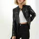 thumbnail image 1 of Chaquetas y abrigos casuales sin capucha de manga larga para mujer, chaqueta de cuero de moda para mujer, abrigo de cuero con solapa corta, traje de motociclista, chaqueta de cuero para mujer, parte s, 1 of 4