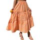 thumbnail image 1 of Txlixc Falda de verano para mujer Boho cintura elástica plisada línea A fluida falda larga de playa con bolsillos Txlixc  Moda, 1 of 4