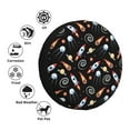 thumbnail image 4 of Sikiie Space Rocket PVC Leather Spare Tire Wheel Cover Spare Tire Cover, for Car Truck SUV Camper Trailer Universal Fit(14-17in)-17 inch, 4 of 6