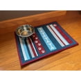 thumbnail image 6 of Cute Dog Food and Water Bowl Mat Feeding Placemat for Pet Bowls (Stripes), 6 of 8