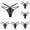 Black 7PCS, variant on 7 Pcs Women's Lace Thong Cheeky Knickers Sheer Mesh G strings Breathable Panties Hipster Hollow out Underwear (7 Colors,M)
