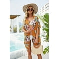 thumbnail image 3 of Sherrylily Women Floral Kimono Cardigans Short Sleeve Draped Beach Cover Up Cape, 3 of 4
