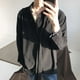thumbnail image 1 of pstuiky camisas de manga larga para hombre, Camisa informal de manga larga con cuello vuelto y botones de color liso para hombre salir tops l, 1 of 6
