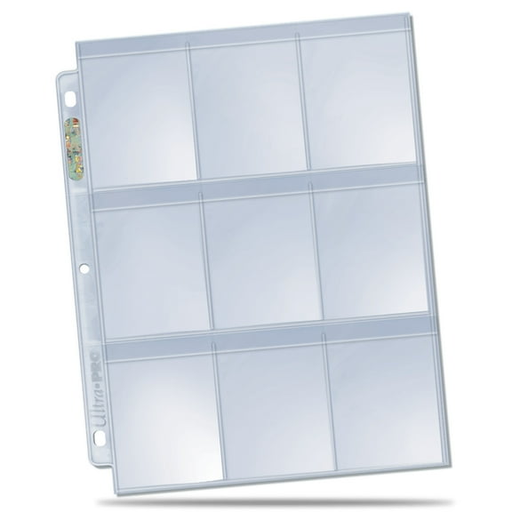 Ultra PRO: Platinum Hologram Secure Standard 9-Pocket Pages - 3-Holes (100-Pack)