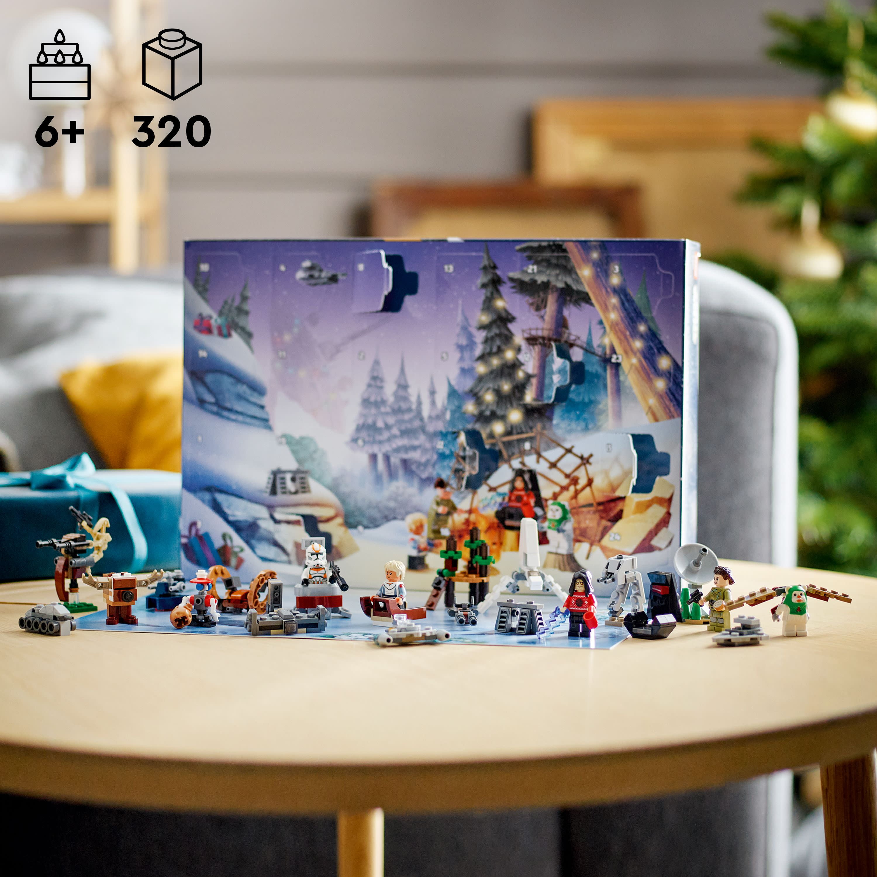 LEGO Star Wars 2023 Advent Calendar 75366 Christmas Holiday Countdown Gift  Idea with 9 Star Wars Characters and 15 Mini Building Toys, Discover New 