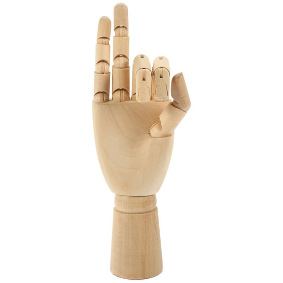 IBASETOY Simulation Hand Model Wooden Puppet Hand Model Beige 1Pack