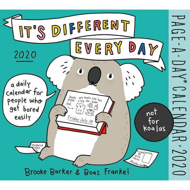It's Different Every Day PageADay Calendar 2020 (Calendar) Walmart