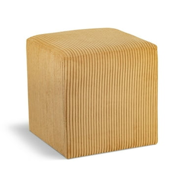 Meridian Furniture Roy Yellow Ottoman/Stool