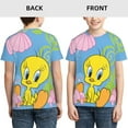 thumbnail image 3 of Looney Tunes Tweety Boys Girls 3d Graphic Printed T-Shirt Crewneck Short Sleeve Tees, 3 of 6