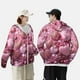 thumbnail image 4 of Fotbe Pink Glitter Heart Candy Chaqueta con Protección Solar UPF 50+ para Hombre y Mujer, Camisa con Capucha y Bolsillos-Large, 4 of 7
