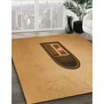 thumbnail image 3 of Ahgly Company Machine Washable Indoor Rectangle Transitional Beer Orange Area Rugs, 7' x 9', 3 of 7