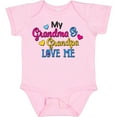 thumbnail image 3 of Inktastic My Grandma and Grandpa Love Me with Hearts Boys or Girls Baby Bodysuit, 3 of 5