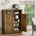 thumbnail image 6 of 6-Tier Shoe Cabinet with Doors, Entryway Shoe Rack Wooden Shoe Storage Cabinet with Adjustable Shelves & Anti-tip Fitting, Farmhouse Shoe Cabinet Storage for Entryway, Living Room, Closet, 6 of 8