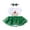 SET60-Green, variant on UAYOTSE Toddler Baby Girls Christmas Casual Outfits 3 6 9 12 18 Months Short Sleeve Ruffle Top and Green Printed Tulle Dress Holiday Clothing