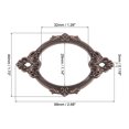 thumbnail image 2 of Metal Etiqueta Soportes, 68x44mm 24uds Negocio Tarjeta Soporte Archivo Etiqueta Catálogo Marcos para Estantería Oficina Biblioteca Cajón, Marrón Unique Bargains portaetiquetas, 2 of 6