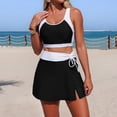 thumbnail image 5 of Wdgfv Women's Tankini Swimsuits Tummy Control Two Piece Bathing Suit Modest Swim Skirt Color Block Swim Suits 2026, 5 of 5