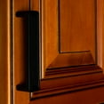 thumbnail image 5 of 3-3/4 in. Center Embossed Leather Strip Rectangle Cabinet Pulls, Matte Black, 5 of 6
