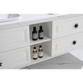 thumbnail image 5 of Wall Hung Bathroom Vanity Cabinet | Double Sink Fit, Maximizes Bathroom Space | High - quality ABS, Steel, Wood & PVC | Frees Floor Space for Easy Cleaning, 5 of 6
