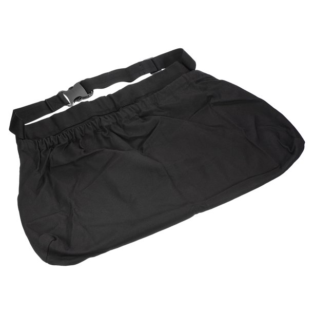 Jardín Cosecha Delantal Oxford Tela Frutas Recolección Desmalezar Cintura Cinturón Bolsa para Jardineros Negro