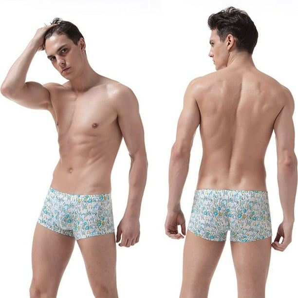 WJ Men's Elephant Poych U Convex Boxer Briefs Sexy Cotton Comfortable  Underwear
