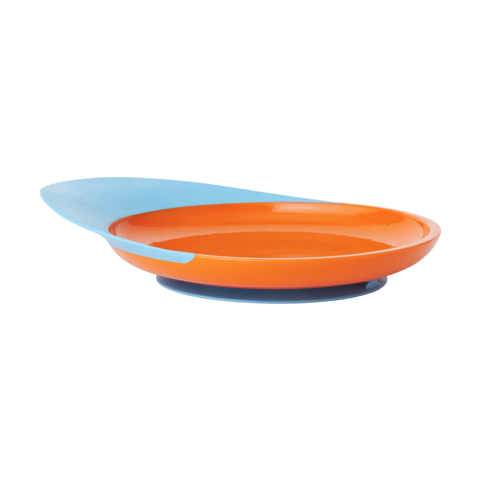 Boon Catch Plate With Spill Catcher Baby Plate Blue/Orange