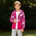 thumbnail image 2 of Boys Rain Jacket Lightweight Hooded Fleece Lined Raincoat Windbreakers For Kids,Fleece Lined Raincoat 4-5 Years, 2 of 8