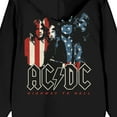 thumbnail image 4 of ACDC American Flag Men's Black Zippered Hoodie-L, 4 of 5