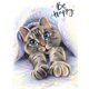 thumbnail image 2 of Cuadros Decorativos Kit de pintura por números DIY Cat Hand Oil Art Picture Craft Home Wall Decor (30x40cm) Wdftyju embutido en tela, 2 of 9