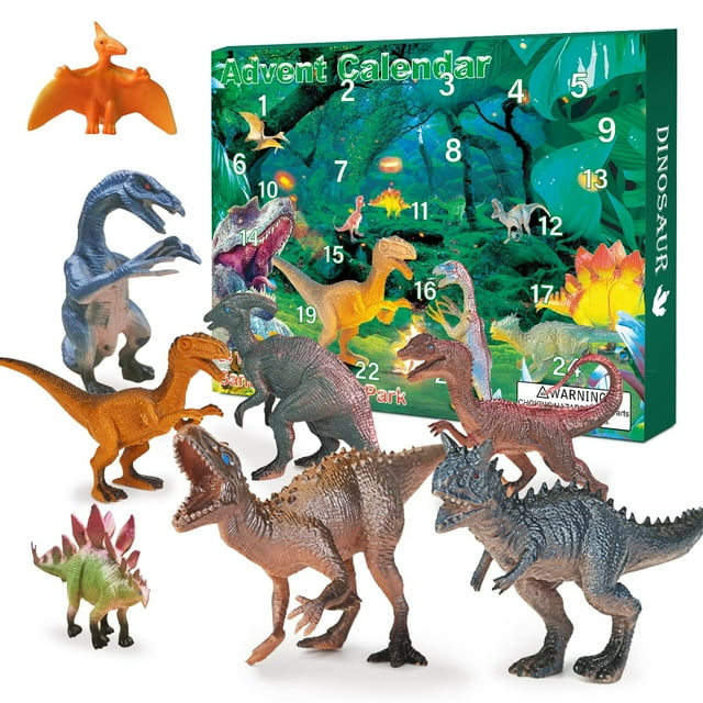 Figura de dinosaurio realista con calendario de adviento Mouth 2024