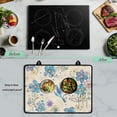 thumbnail image 5 of Renewold Stove Top Cover for Glass Stove Top, Ceramic Glass Stove Cover Mat Oil Resistant Prevent Scratching Oven Mat Protector Expands Counter Space, Hummingbird Flower Beige, 5 of 7