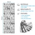 thumbnail image 2 of White Highland Cow Bathtub Flower Pattern Hot Yoga Mat Towel Non Slip for Hot Yoga - Quick-Drying Yoga Mat Cover with 4 Corner Pockets with Travel Bag - Hot Yoga Towel Non Slip 74"x26", 2 of 6