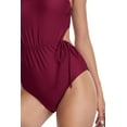 thumbnail image 6 of Women's One Shoulder Monokini Swimwear Cut-Out String One-Piece Swimsuit, 6 of 7