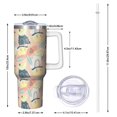thumbnail image 2 of Modern 40oz Tumbler– Stainless Steel Insulated Tumbler with Handle and Straw, Large Capacity Travel Cup for Hot & Cold Drinks, 2 of 7