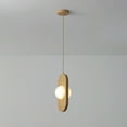 thumbnail image 5 of VIDALITE  Orbita 2-Light Natural Wood Pendant Light with Frosted Glass Shade and Integrated LED - 14" x 6", 5 of 5